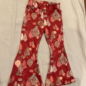 Toddler 2T Kids Festive Red Flared Bottoms